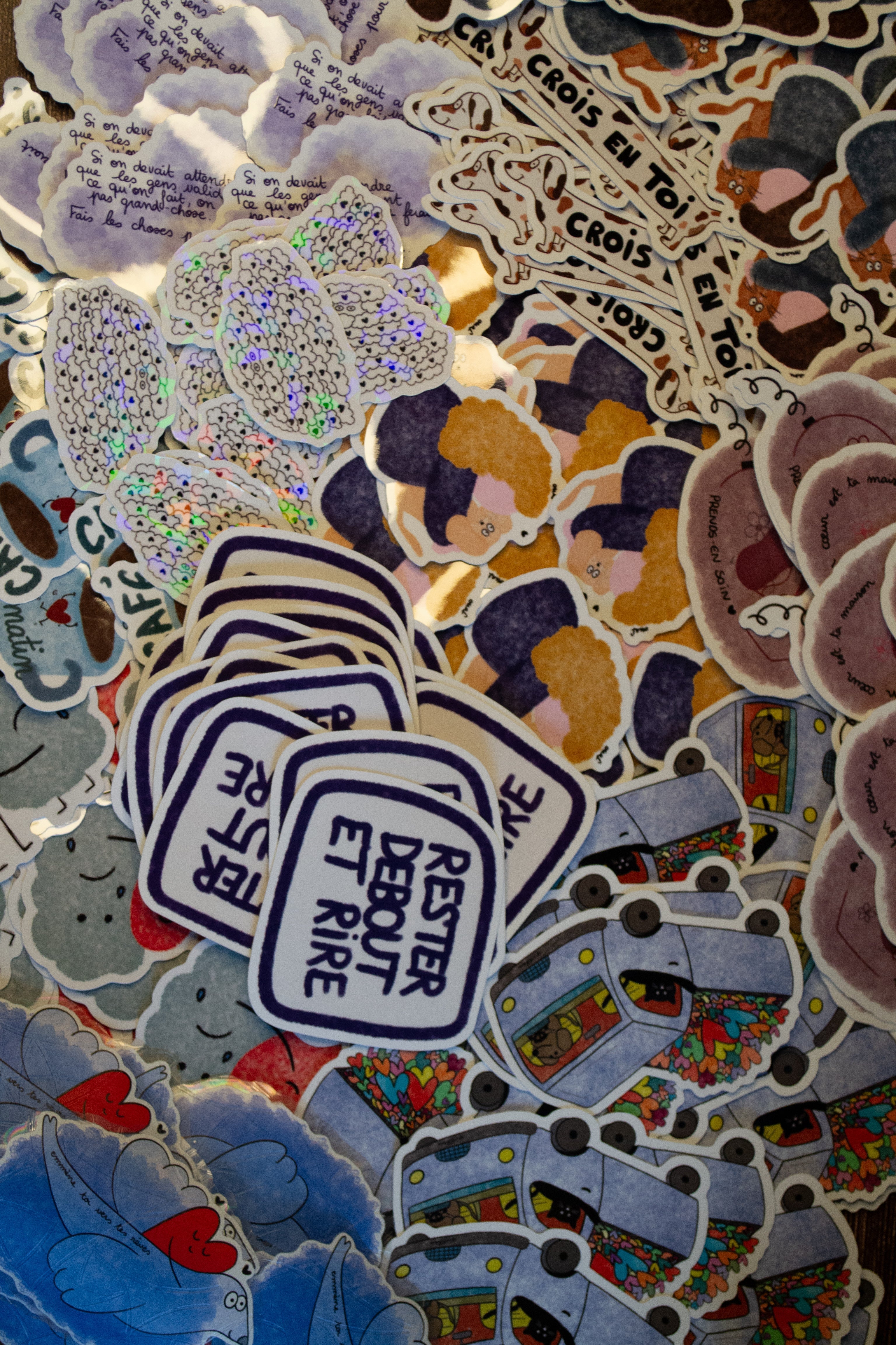 Stickers - autocollants - Grisbleu 