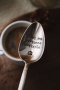 Cuillère "Tu es ma personne préférée" - sous le sable design - grisbleu