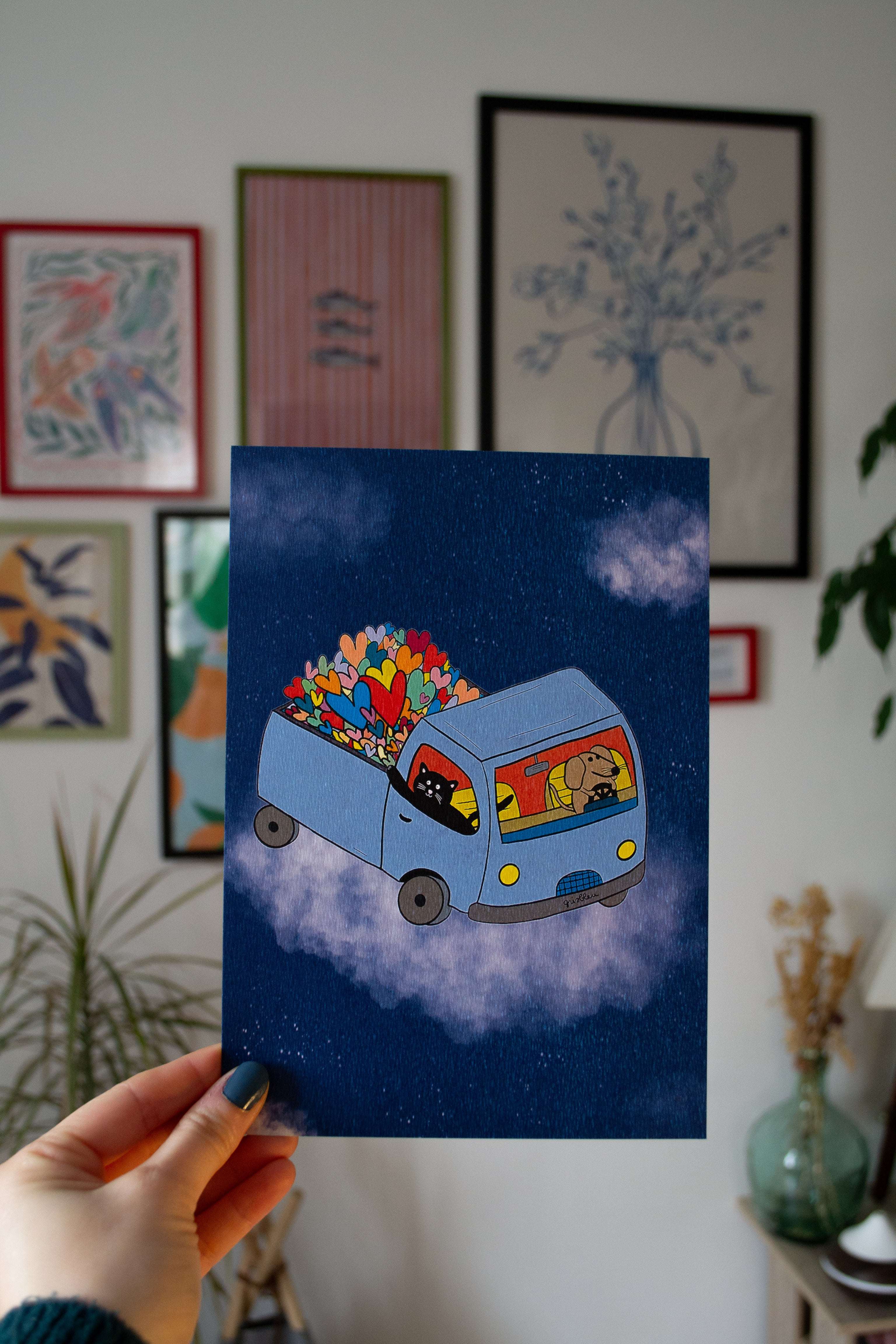 Photo de l'illustration avec fond d'affiches 