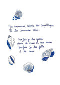 Illustration "Mes souvenirs, comme des coquillages" - Grisbleu