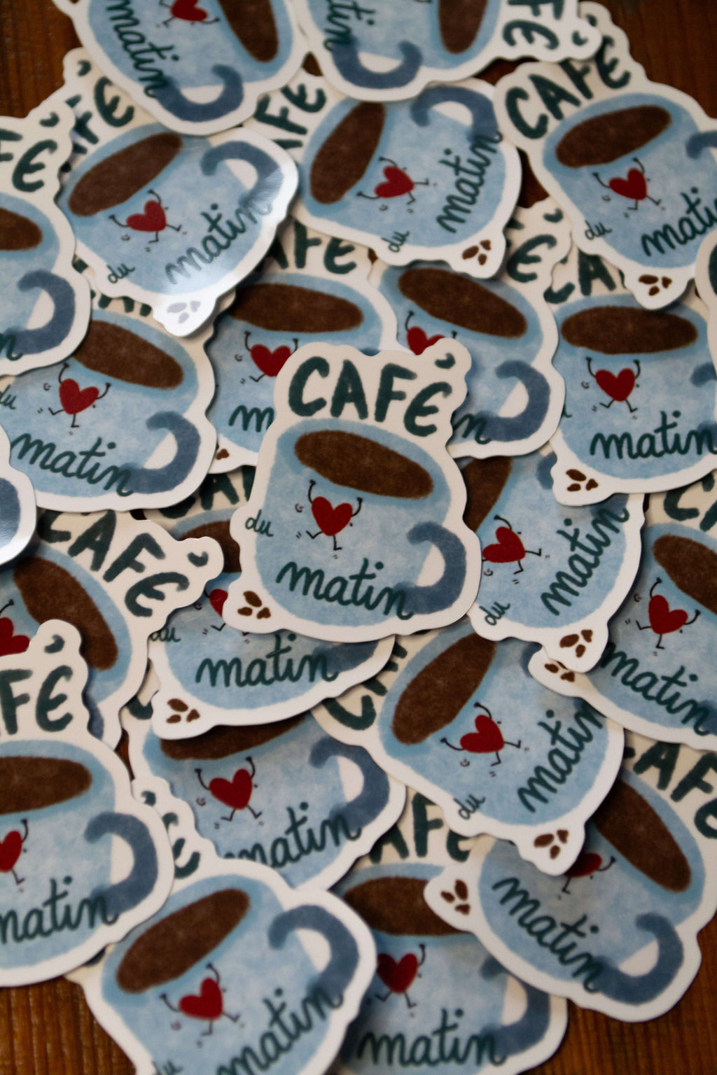 Autocollant "café du matin"