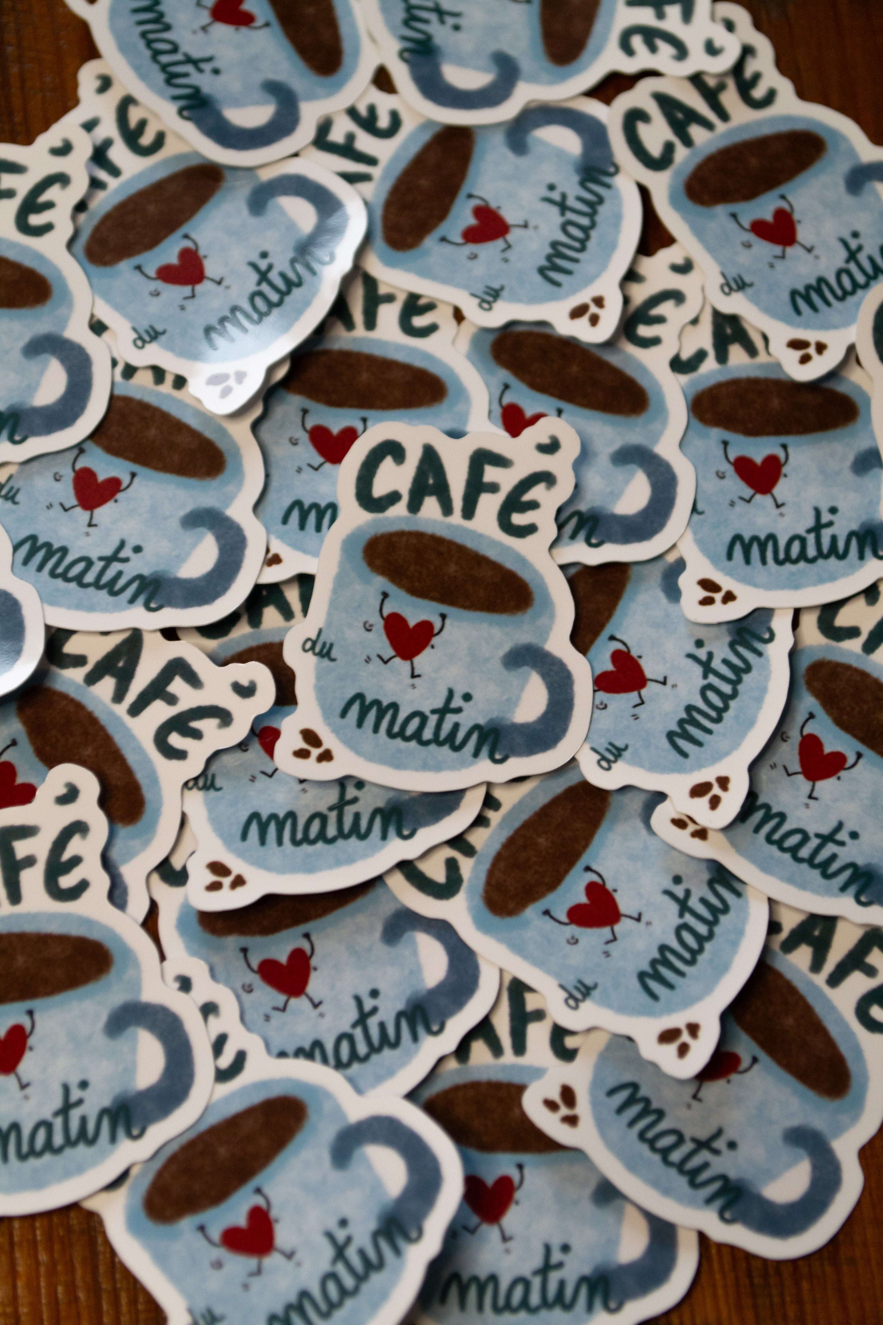 Autocollant "café du matin"