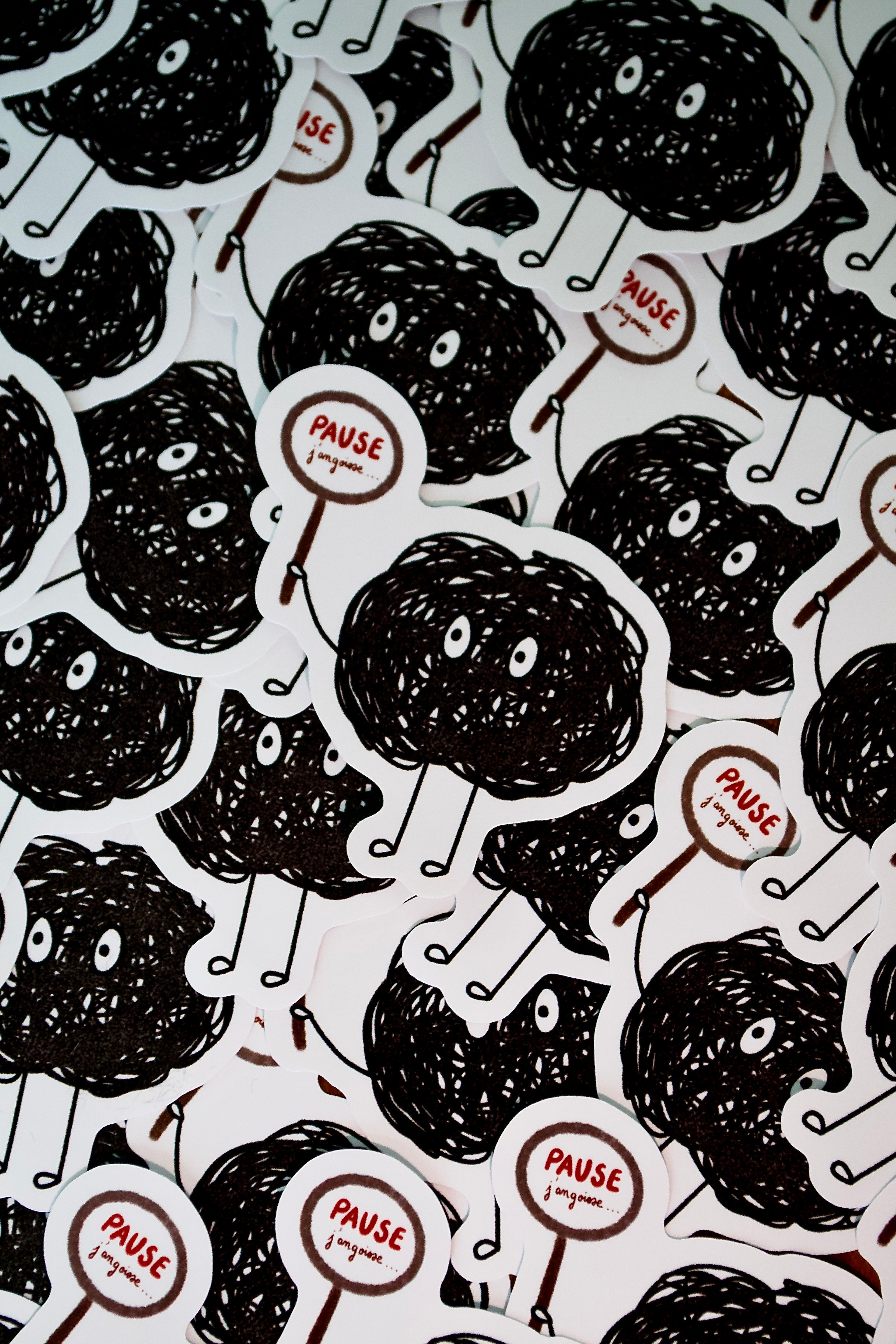 Stickers "PAUSE j'angoisse"
