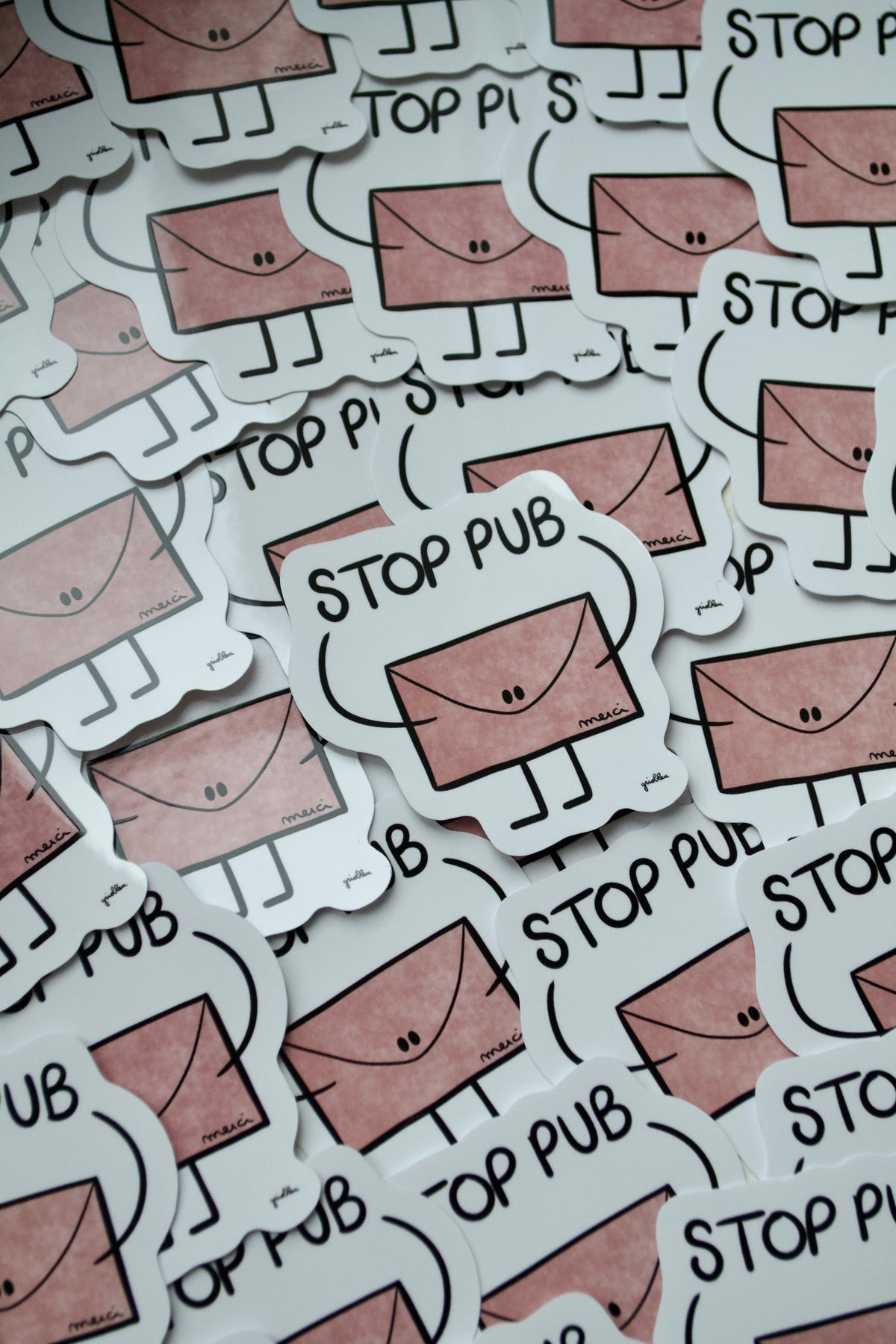 Stickers "STOP PUB"
