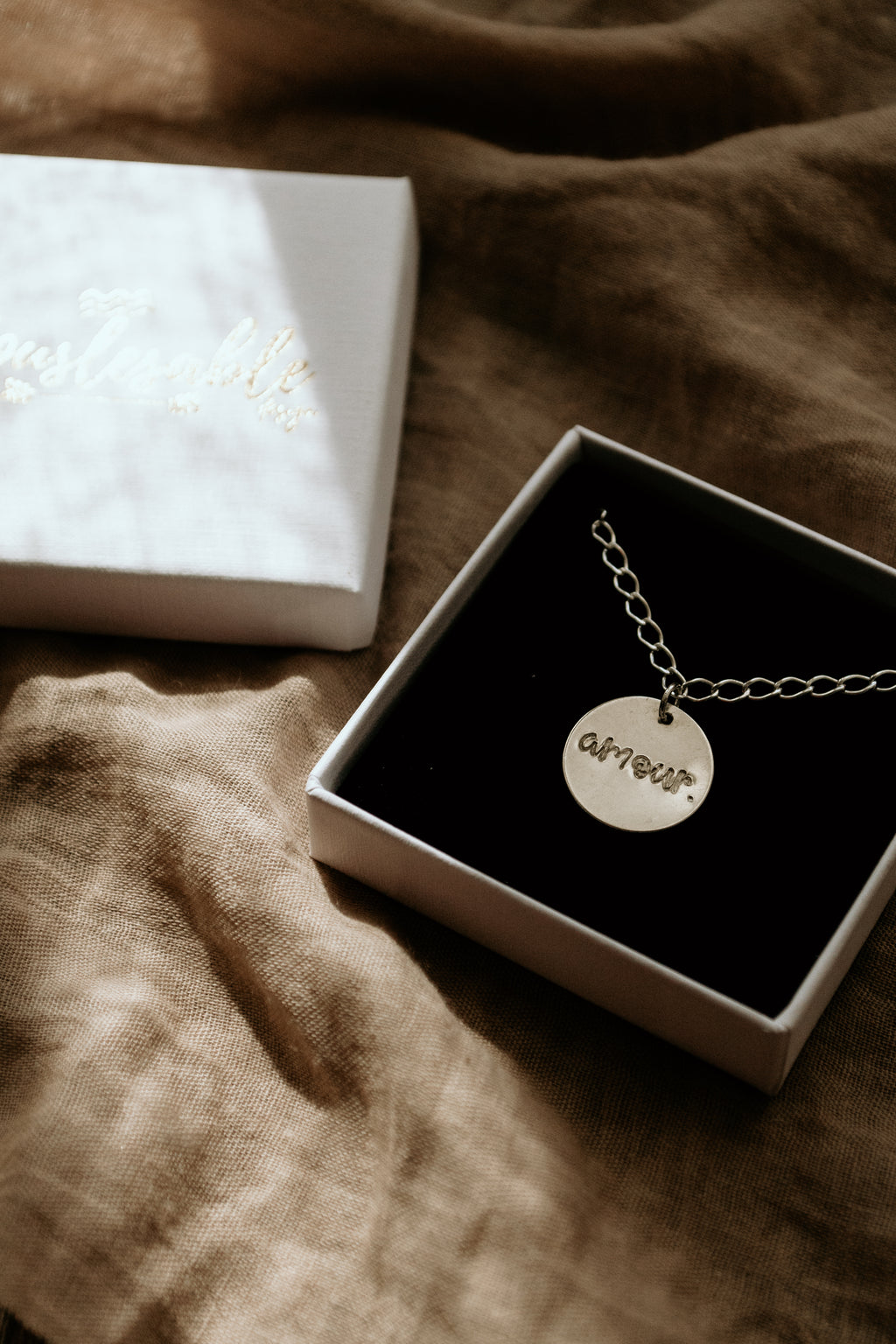 Bracelet "amour" - sous le sable design - grisbleu