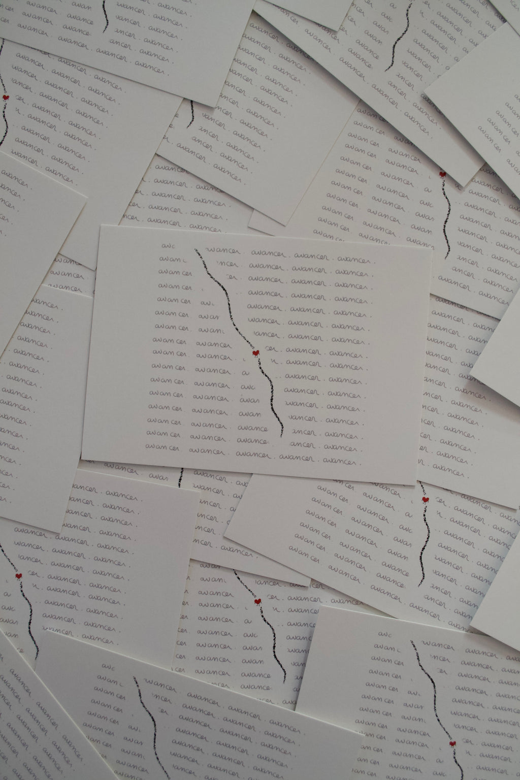 Carte "avancer avancer avancer"