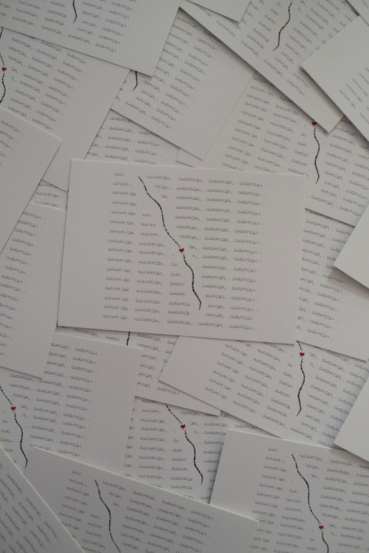 Carte "avancer avancer avancer"