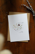 Carte « T'offrir des fleurs… à poser sur ton cœur »