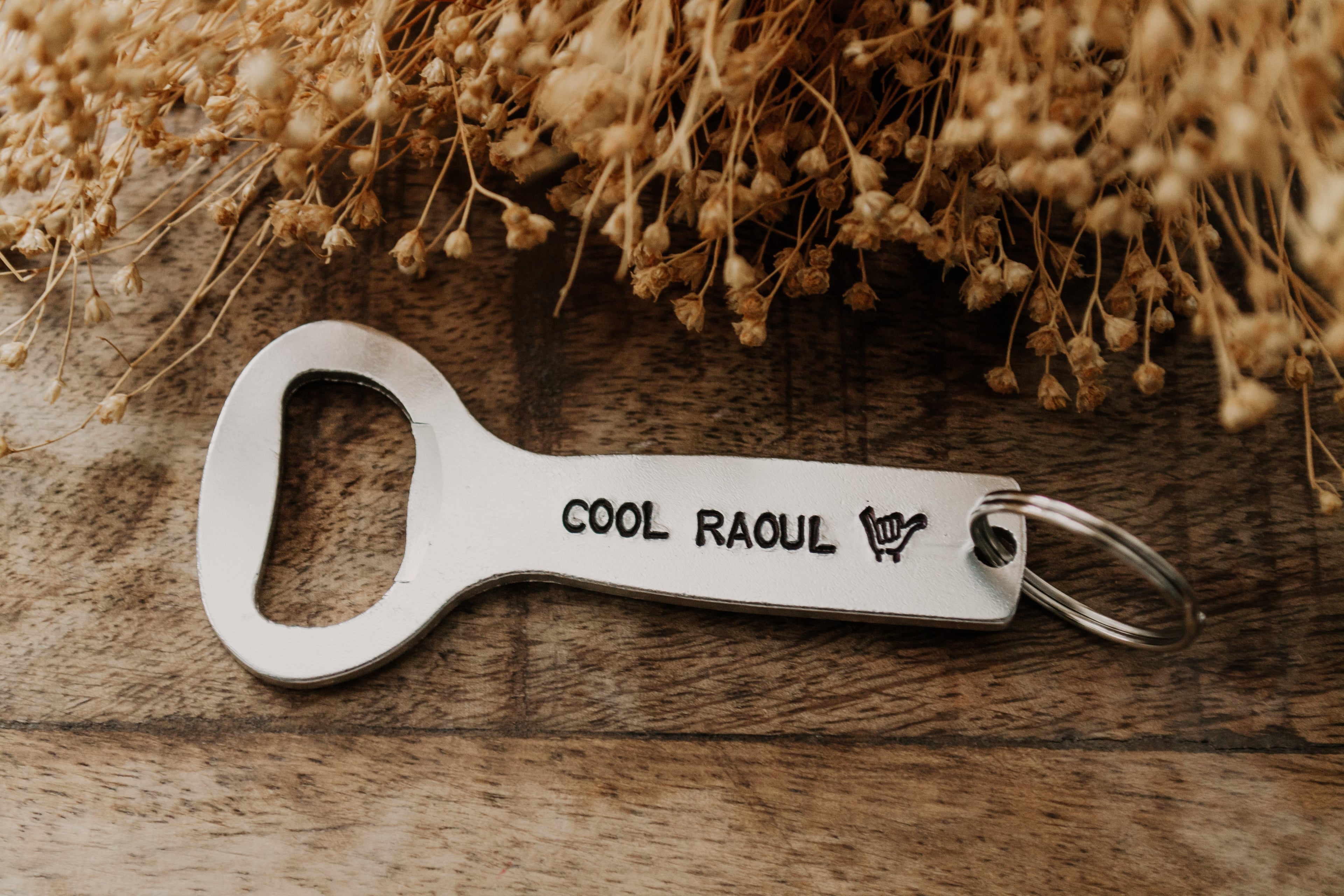 Décapsuleur "COOL RAOUL" - sous le sable design - grisbleu