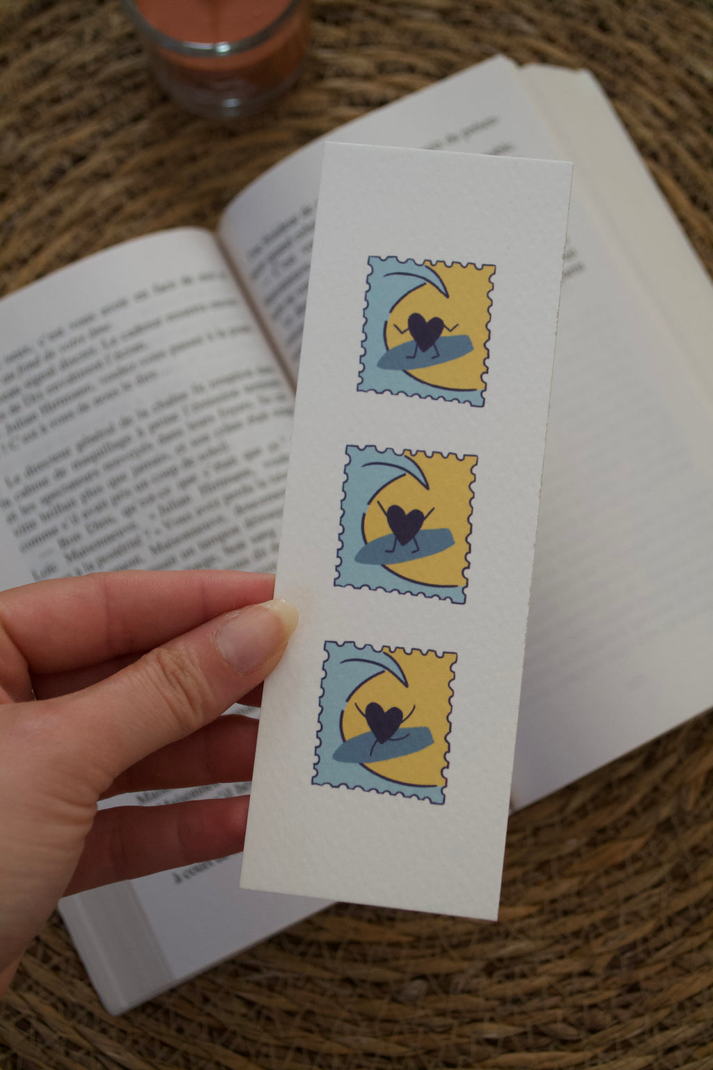 Marque-page "COEUR SURFEUR"