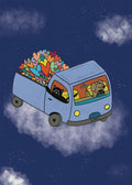 Illustration "Cargaison d'amour" - sous le sable design - grisbleu