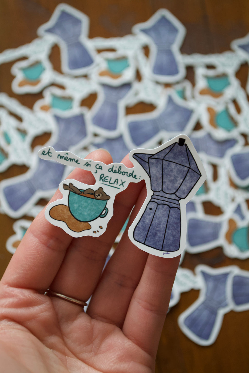 Stickers "et même si ça déborde : RELAX"