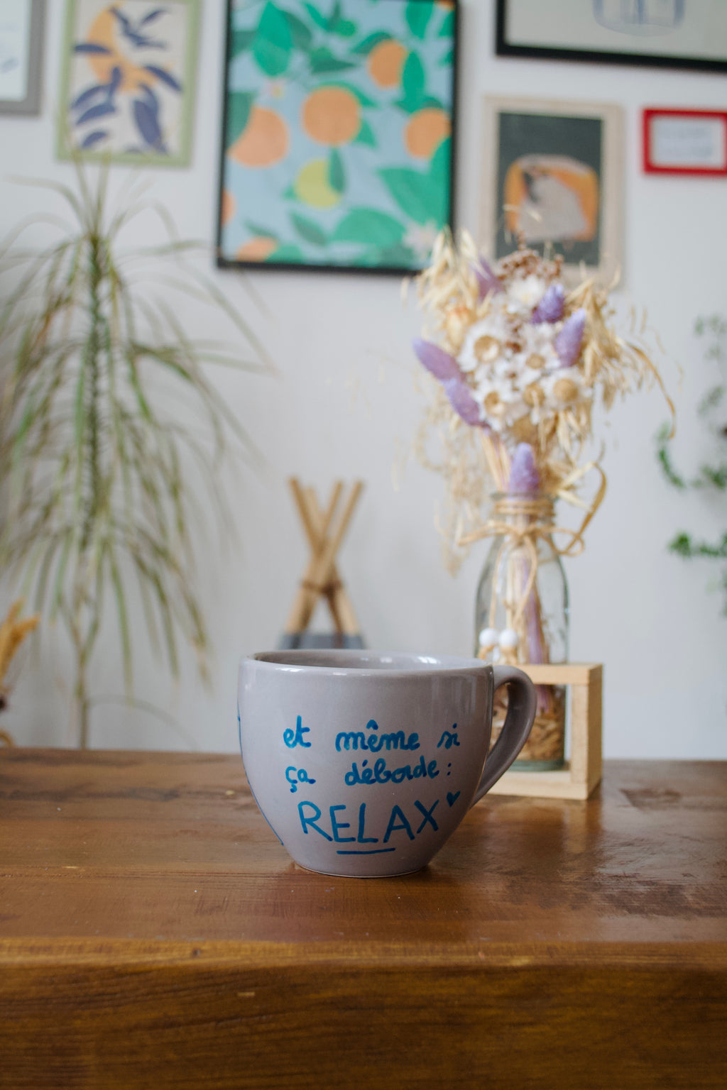 Tasse "et même si ça déborde : RELAX"