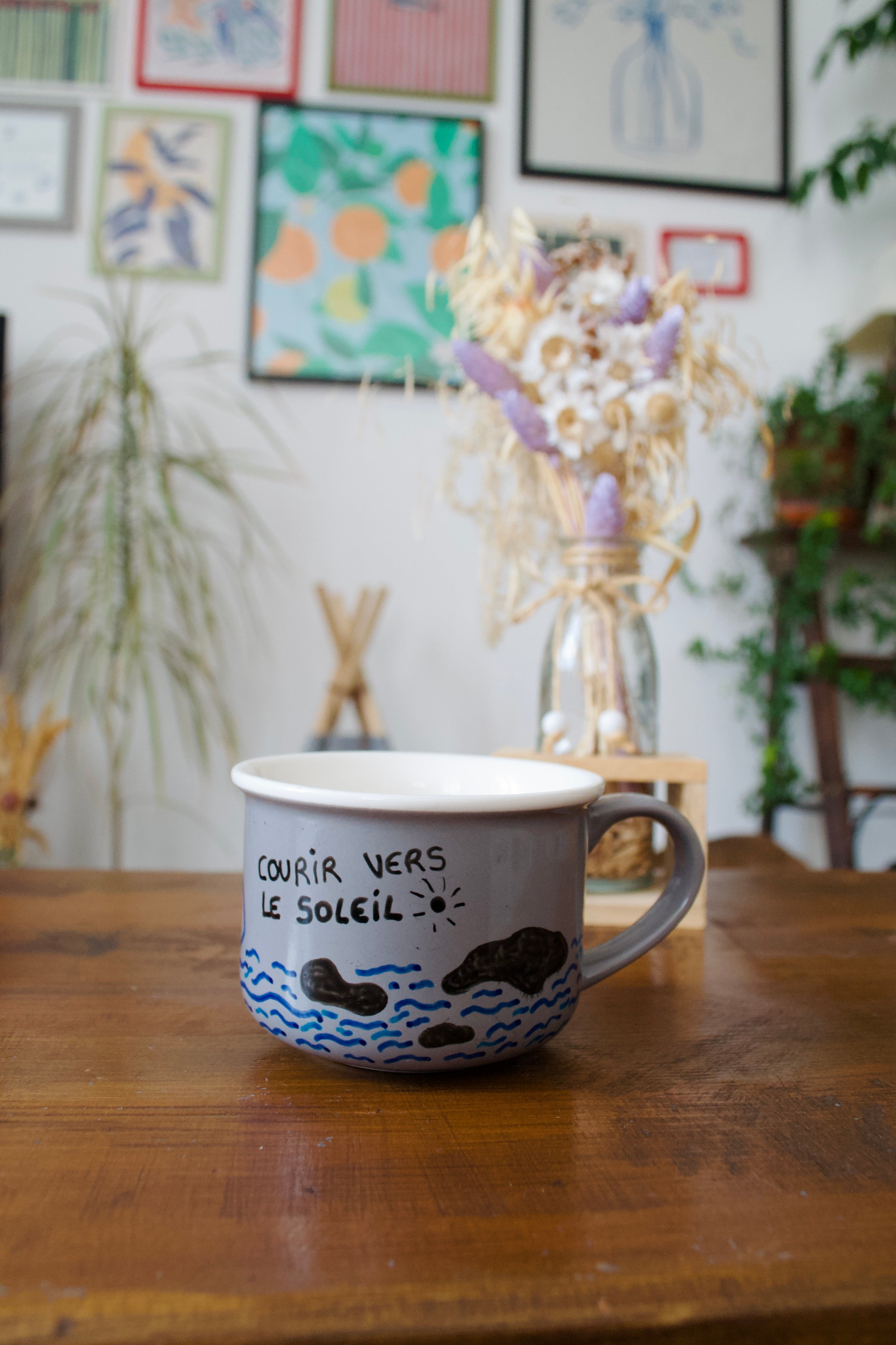 Tasse "courir vers le soleil"