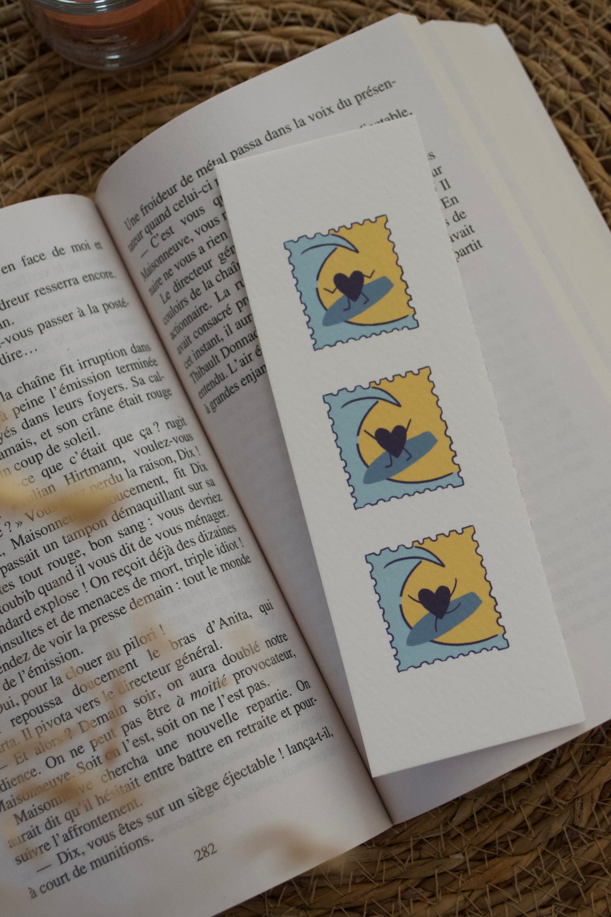 Marque-page "COEUR SURFEUR"
