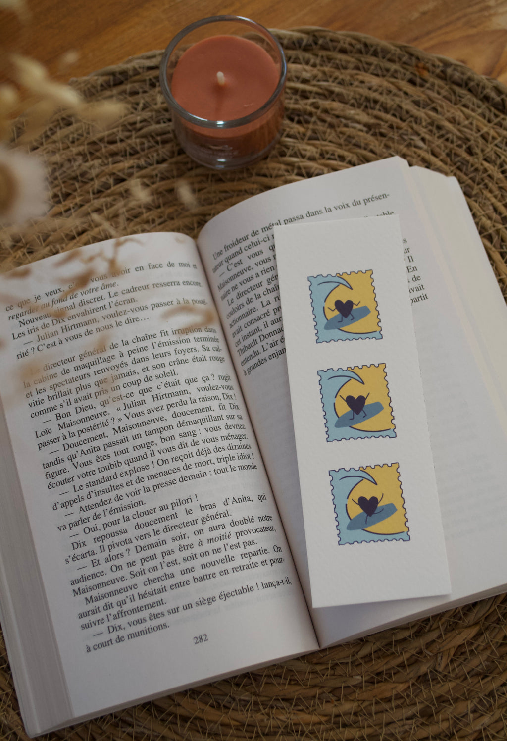 Marque-page "COEUR SURFEUR"