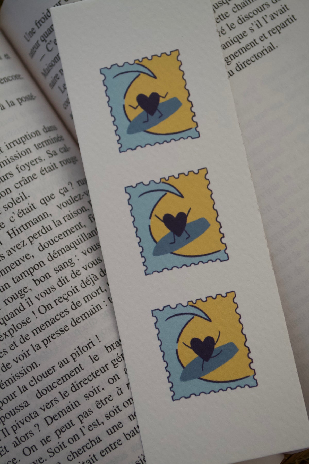 Marque-page "COEUR SURFEUR"