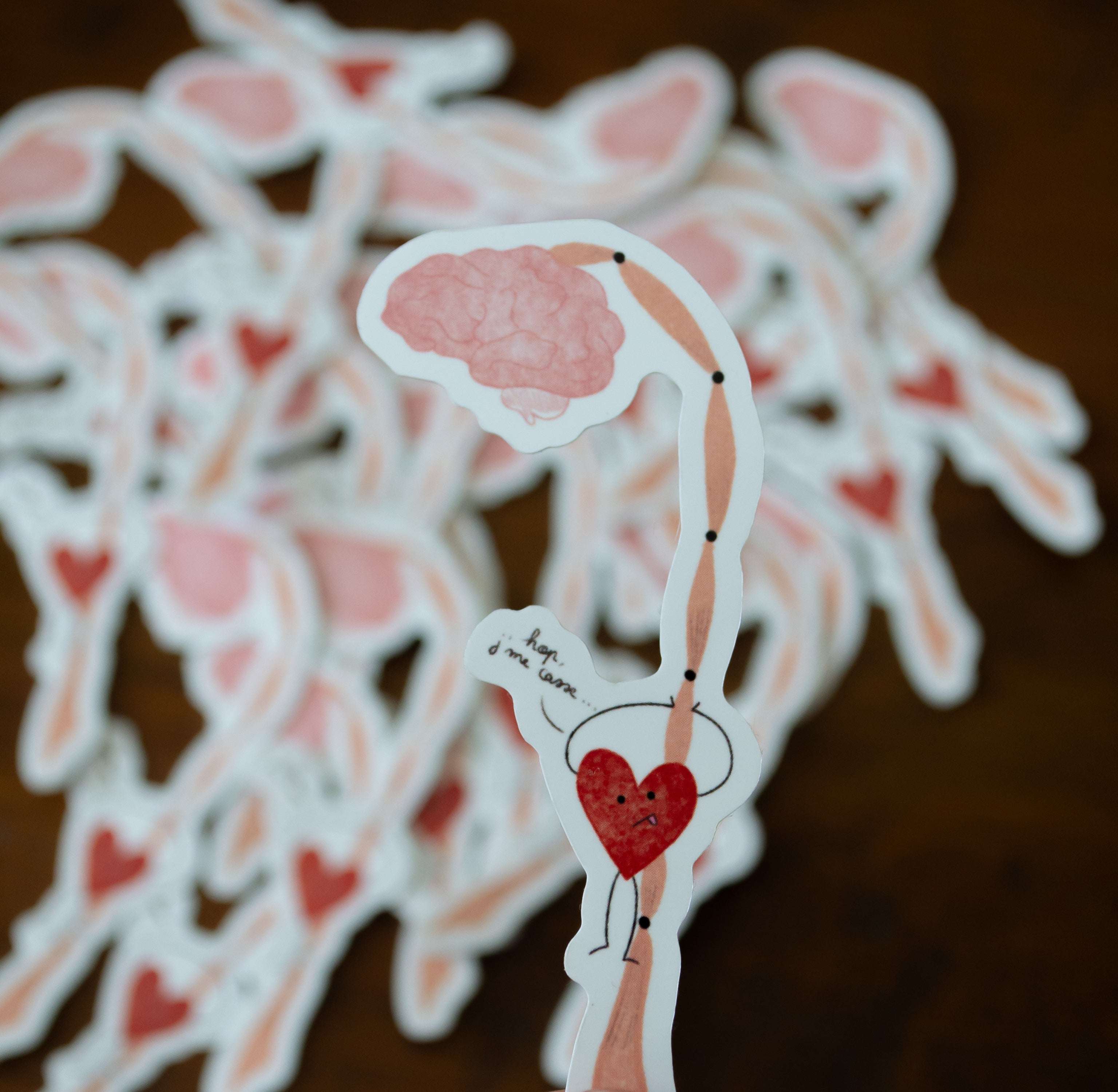 Stickers « allez hop j’me casse » - sous le sable design - grisbleu