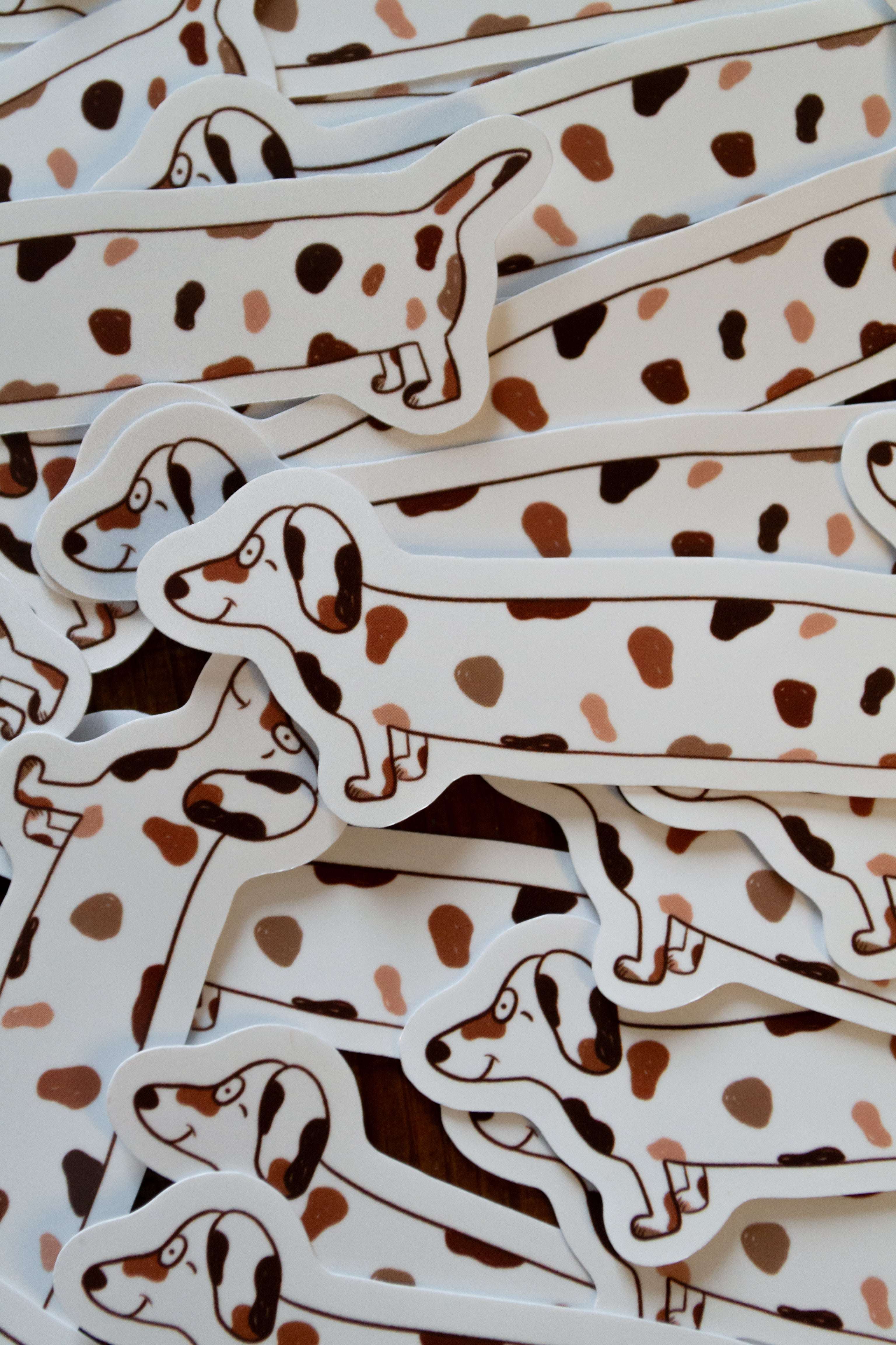 stickers chien saucisse
