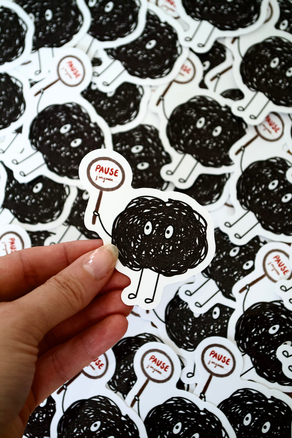 Stickers "PAUSE j'angoisse"