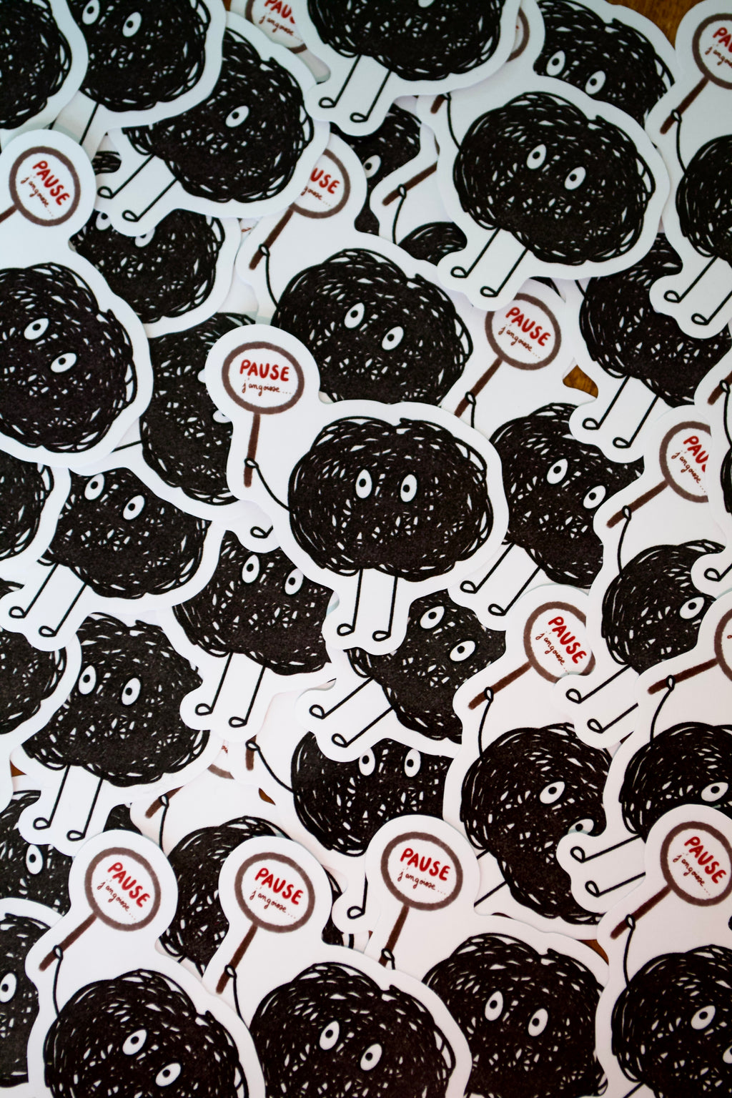 Stickers "PAUSE j'angoisse"