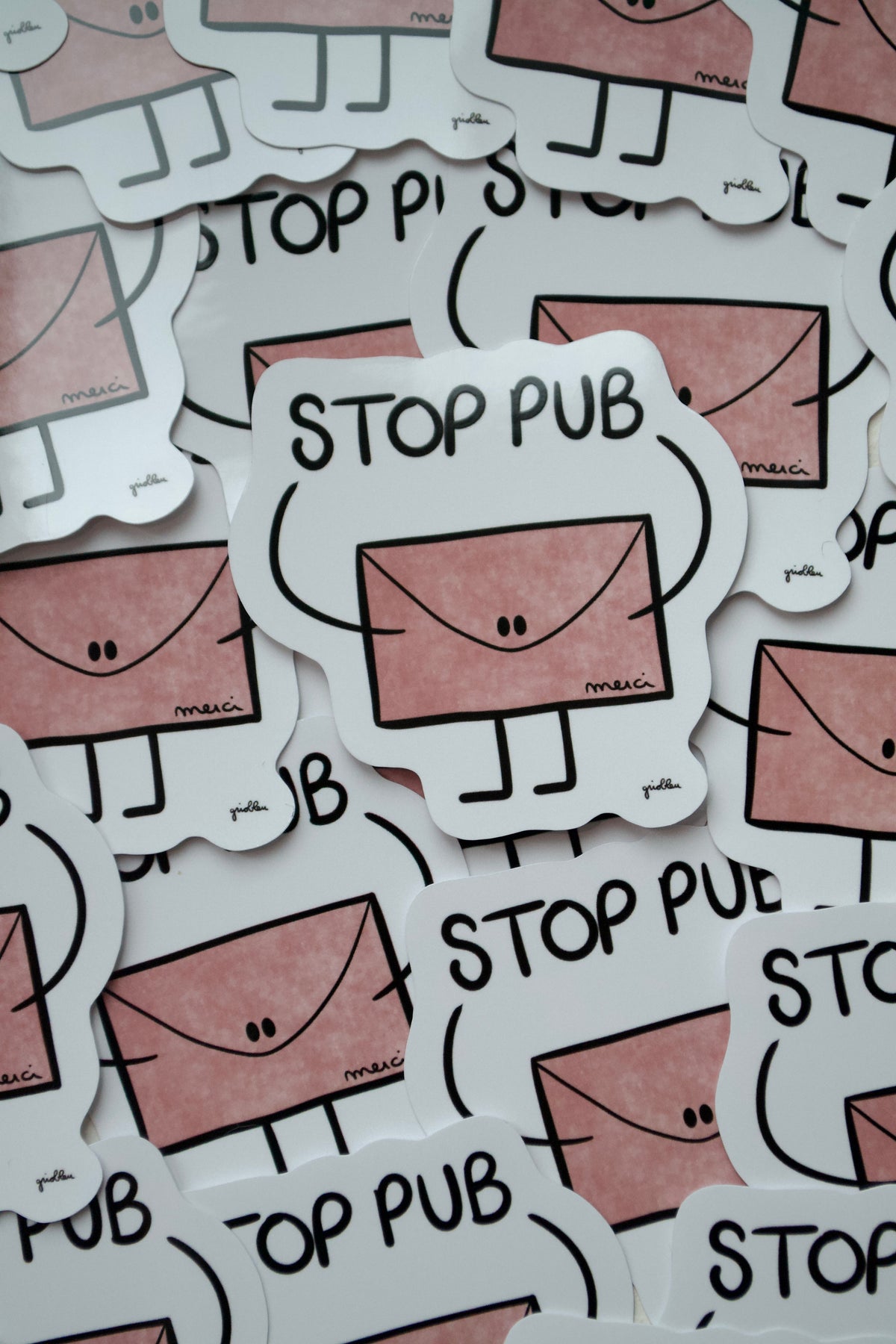 Stickers "STOP PUB"