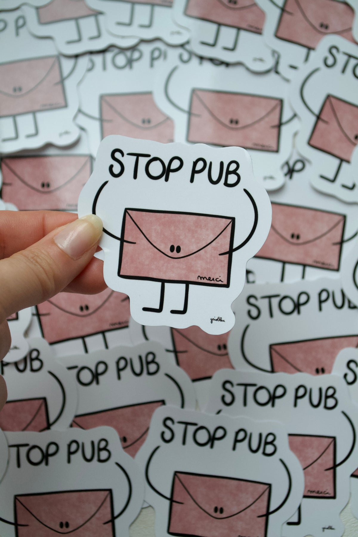 Stickers "STOP PUB"